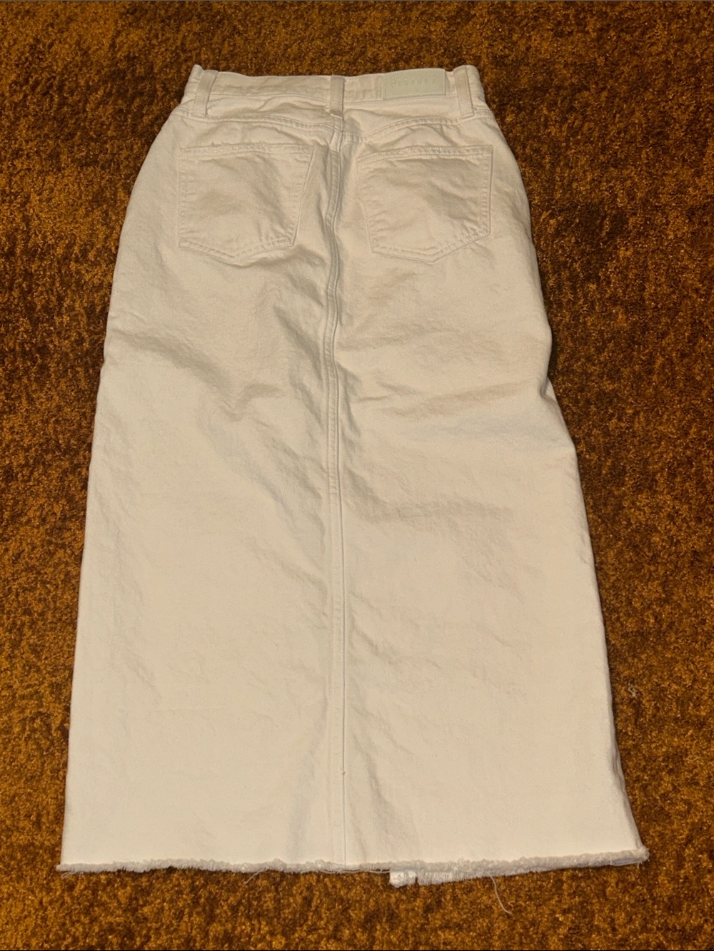 pistola White Denim Maxi Skirt with Front Slit - Picture 5 of 7
